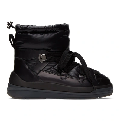 Shop Moncler Black Down Insolux Ankle Boots In 999 Black