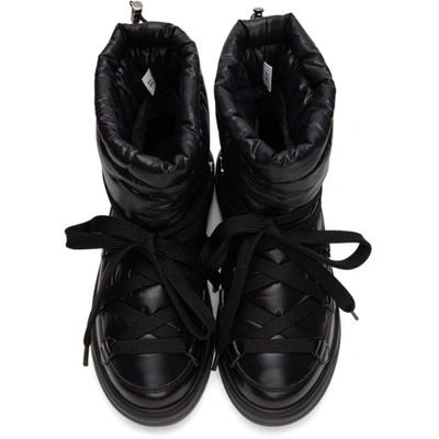 Shop Moncler Black Down Insolux Ankle Boots In 999 Black
