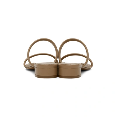 Shop Maison Margiela Beige Strappy Tabi Sandals In T4091 Nude