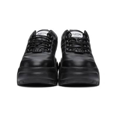 Shop Valentino Black  Garavani Chunky Platform Sneakers In 0no Black