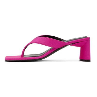 Shop Balenciaga Pink Flip Flop Heels In 5666 Pink