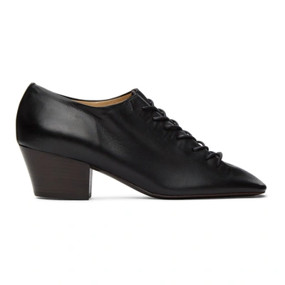 Shop Lemaire Black Heeled Derbys In 999 Black