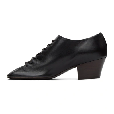 Shop Lemaire Black Heeled Derbys In 999 Black