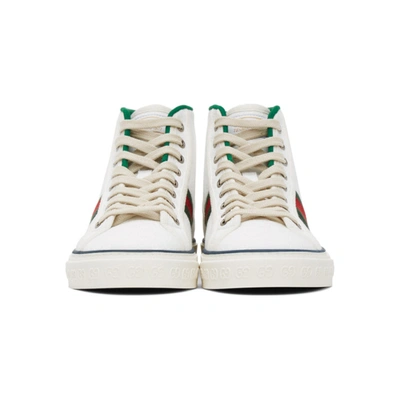 Shop Gucci White ' Tennis 1977' High-top Sneakers In 9074 White