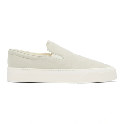 Shop The Row Grey Marie H Slip-on Sneakers In Light Grey