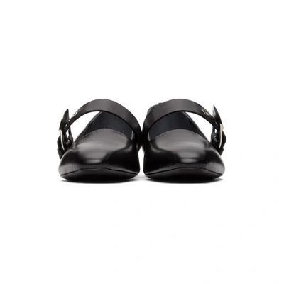Shop Proenza Schouler Black Mary Jane Slip-on Loafers