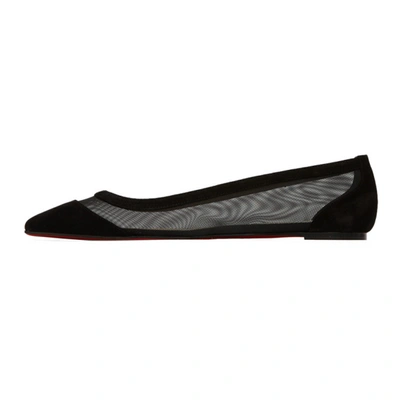 Shop Christian Louboutin Black Galativi Flats In Cm47 Black