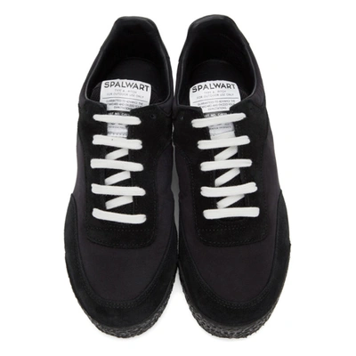 Shop Spalwart Black Pitch Low Sneakers