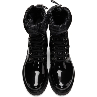Shop Moncler Black Galaxite Boots In 999 Black