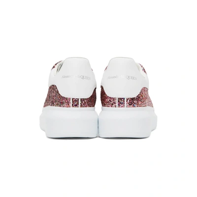 Shop Alexander Mcqueen Ssense Exclusive Pink Galaxy Glitter Oversized Sneakers