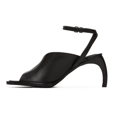 ANN DEMEULEMEESTER 黑色 CURVED HEEL 高跟凉鞋