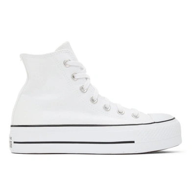 CONVERSE 白色 CHUNK TAYLOR ALL STAR LIFT 高帮运动鞋