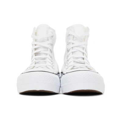 CONVERSE 白色 CHUNK TAYLOR ALL STAR LIFT 高帮运动鞋
