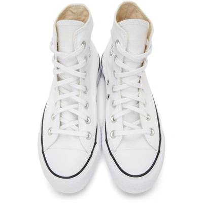 Shop Converse White Chuck Taylor All Star Lift High Sneakers In White/black