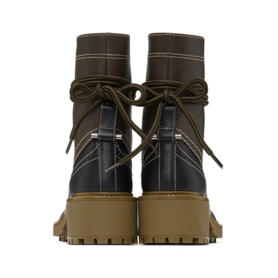 Shop Chloé Brown & Black Franne Boots In 20b Antbrow
