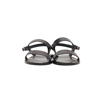 Shop Ancient Greek Sandals Black Clio Sandals