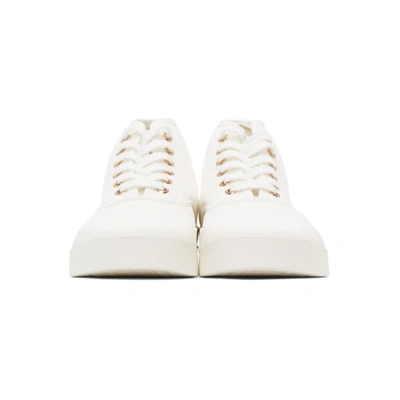 Shop Maison Kitsuné White High-top Sneakers