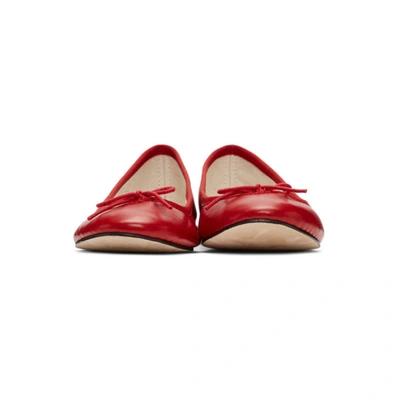 Shop Repetto Red Cendrillon Ballerina Flats In 550 Red