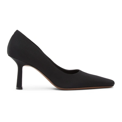 Shop Neous Black Grosgrain Doritis 80 Heels