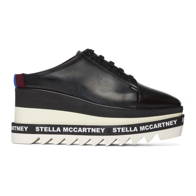 Shop Stella Mccartney Black Sneak-elyse Slip-on Oxfords In K170 Blplm