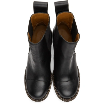 Shop See By Chloé Black & Brown Mallory Heeled Boots In 999 Black