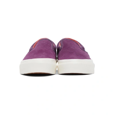 Shop Vans Purple Og Classic Slip-on Lx Sneakers In Grape Juice