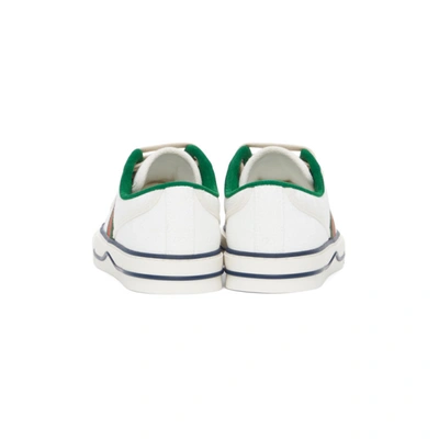 Shop Gucci White Gg Supreme ' Tennis 1977' Sneakers In 9085 White