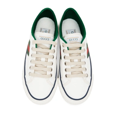 Shop Gucci White Gg Supreme ' Tennis 1977' Sneakers In 9085 White