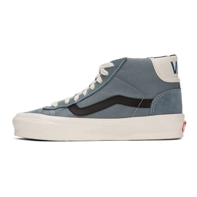 Shop Vans Blue Og Mid Skool Lx Sneakers In Lead