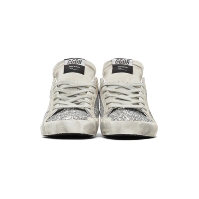 Shop Golden Goose Ssense Exclusive Silver Glitter Superstar Sneakers