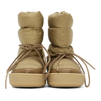 Shop Isabel Marant Khaki Zimlee Ankle Boots In 67ki Khaki