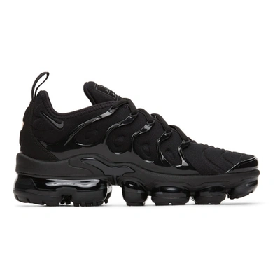 Shop Nike Black Air Vapormax Plus Sneakers In 004 Blk/blk