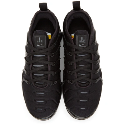 Shop Nike Black Air Vapormax Plus Sneakers In 004 Blk/blk