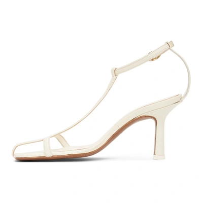 Shop Neous Off-white Jumel 80 Heeled Sandals In Cream