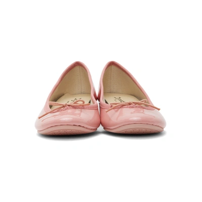REPETTO 粉色 LOU 30 漆皮芭蕾低跟鞋
