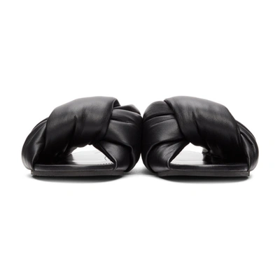 Shop Balenciaga Black Drapy Sandal In 1000 Black