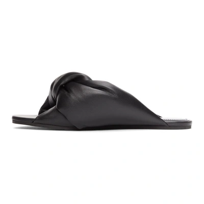 Shop Balenciaga Black Drapy Sandal In 1000 Black