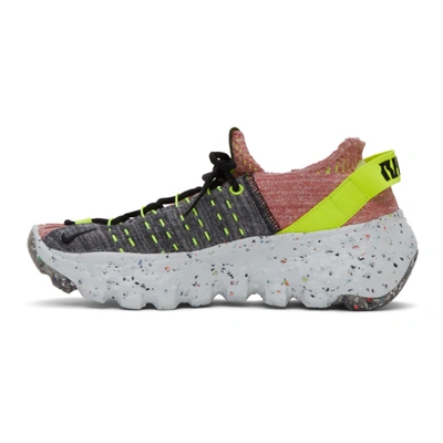 Shop Nike Pink Space Hippie 04 Sneakers In Lemon