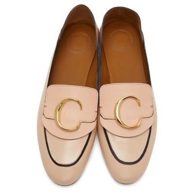 Shop Chloé Pink Shiny Loafers In 6h6 Delpink