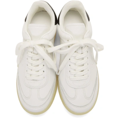 Shop Isabel Marant White Bryvee Sneakers In 10yw Yellow