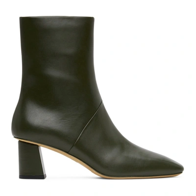 Shop 3.1 Phillip Lim Khaki Tess Ankle Boots In Da302 Dkgre