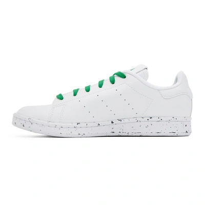 Shop Adidas Originals White Clean Classics Stan Smith Sneakers In Wh/green