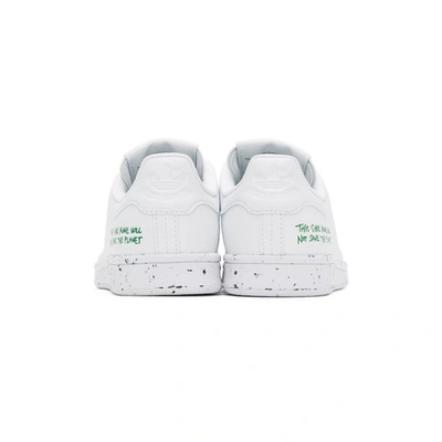 Shop Adidas Originals White Clean Classics Stan Smith Sneakers In Wh/green