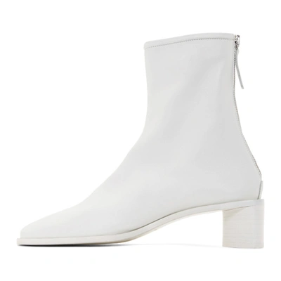 Shop Acne Studios Ssense Exclusive White Branded Heeled Boots