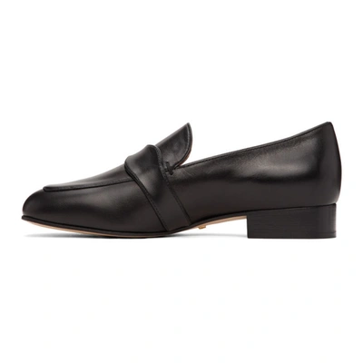 Shop Gucci Black Gg Marmont Loafers In 1000 Black