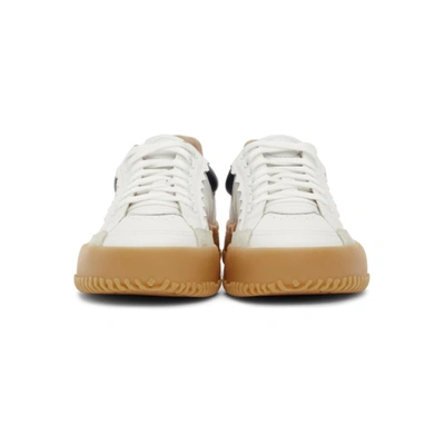 Shop Chloé White & Navy Franckie Sneakers In White/blue
