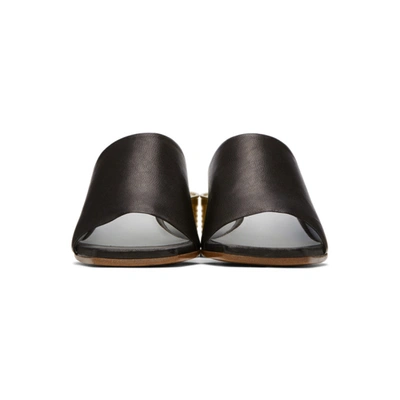 Shop Mm6 Maison Margiela Black Can Heel Open Toe Sandals In T8013 Black