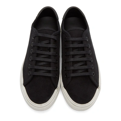 Shop Saint Laurent Black Malibu Low-top Sneakers In 1000 Black