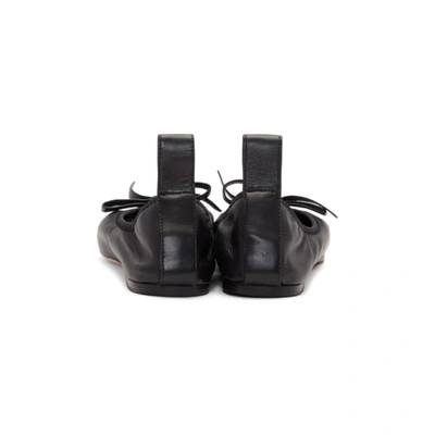 Shop Loewe Black William De Morgan Dodo Ballerina Flats In 1100 Black