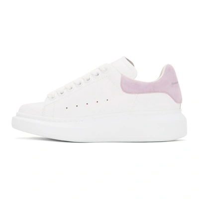 Shop Alexander Mcqueen Ssense Exclusive White & Purple Oversized Sneakers In 9799 Whtlil